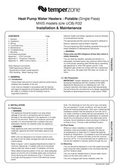 TemperZone 503-100-005 Installation & Maintenance