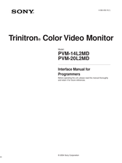 Sony Trinitron PVM-14L2MD Manual