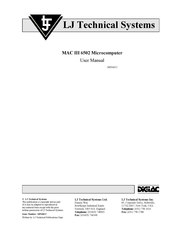 LJ MAC III 6502 User Manual