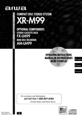 Aiwa XR-M99 Operating Instructions Manual