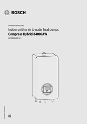 Bosch Compress Hybrid 3400i AW Installation Instructions Manual