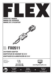 Flex FX0511 Operator's Manual