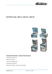 Hettich ROTANTA 460 RF Manual