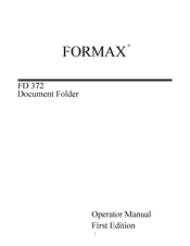 Formax FD 372 Operator's Manual