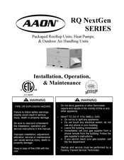 AAON RQ NextGen Series Installation Operation & Maintenance
