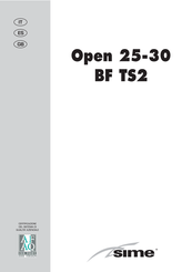 Sime Open 25 BF TS2 Installer's Instructions