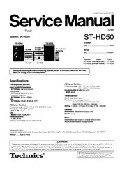 Technics ST-HD50 Service Manual