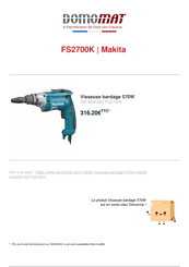 Makita FS2700K Instruction Manual
