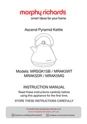 Morphy Richards Ascend MRAK5MG Instruction Manual