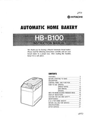 Hitachi HB-B100 Instruction Manual