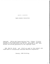 Hal Communications RPC-2000 Manual