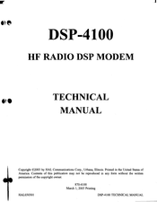 Hal Communications DSP-4100 Technical Manual
