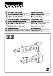 Makita DGD801Z Instruction Manual