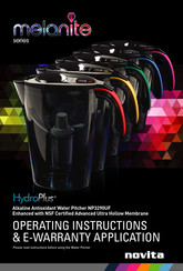 Novita HydroPlus melanite NP3290UF Operating Instructions & Warranty Information