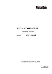 NoiseKen 13-00005A Instruction Manual