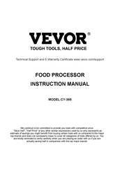 VEVOR CY-365 Instruction Manual