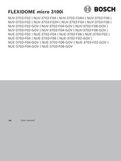 Bosch FLEXIDOME micro 3100i NUV-3703-F04 User Manual