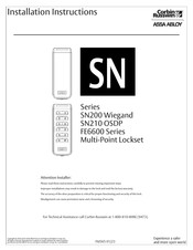 Corbin Russwin ASSA ABLOY SN210 Installation Instructions Manual