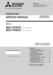 Mitsubishi Electric MSY-TP50VF-E2 Service Manual
