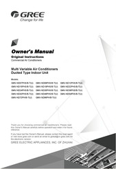 Gree GMV-ND48PHS/B-T(U) Owner's Manual