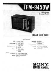 Sony TFM-9450W Service Manual