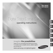 Samsung SCC-B5342 Operating Instructions Manual