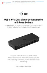i-tec C31DUALKVMDOCKPDIT User Manual