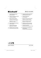 EINHELL GE-CL 18 Li Kit B Original Operating Instructions