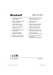 EINHELL GE-CL 18 Li Kit B Original Operating Instructions