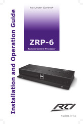 RTI ZRP-6 Installation And Operation Manual