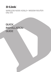 D-Link DSL-125 Quick Installation Manual