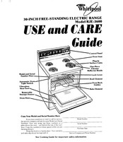 Whirlpool RJE-3600 Use And Care Manual
