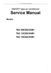 TCL TAC-18CSD/XAB1 Service Manual