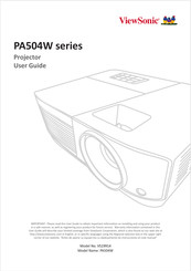 ViewSonic PA504W Series User Manual