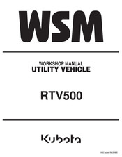 Kubota WSM RTV500 Workshop Manual