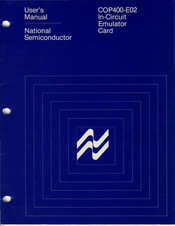National Semiconductor COP400-E02 User Manual