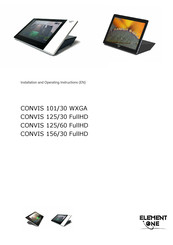 Element One CONVIS 156/30 FullHD Installation And Operating Instructions Manual