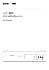 UNITRA CSH-801 User Manual