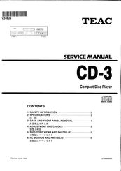 Teac CD-3 Service Manual