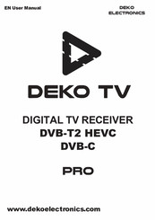 DeKo PRO DVB-T2 HEVC User Manual