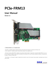DAQ system PCIe-FRM13 User Manual
