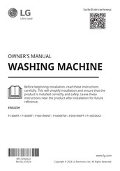 LG P1465SKAZ Owner's Manual