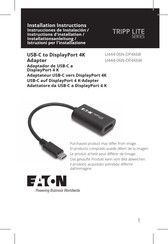 Eaton TRIPP LITE U444-06N-DP4K6W Installation Instructions