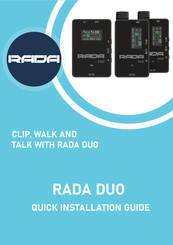 rada DUO Quick Installation Manual