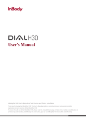 inbody DIAL H30 User Manual