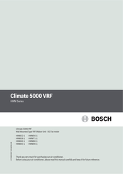 Bosch Climate 5000 VRF HWM90-1 Manual