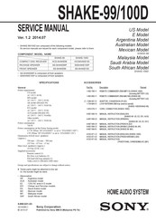 Sony HCD-SHAKE99 Service Manual