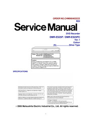 Panasonic DMR-ES25PC Service Manual