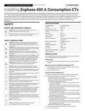 enphase CT-400-SPLIT-INT Installation Instruction