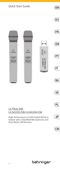 Behringer ULTRALINK ULM200USB Quick Start Manual